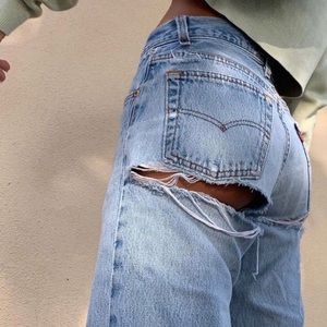 Vintage Levi’s butt rip jeans